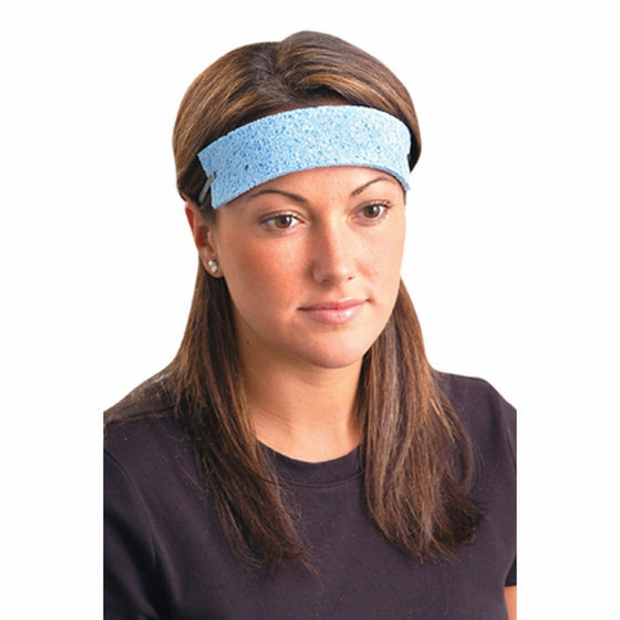 Traditional Absorbent Cellulose Disposable Coolling Sweatbands - 25 Pack