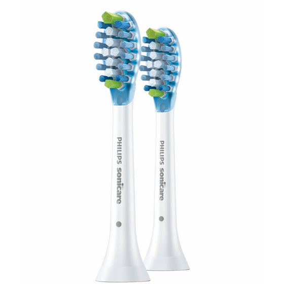 Philips Sonicare Adaptive Clean replacement toothbrush heads, HX9042/64, White 2-count