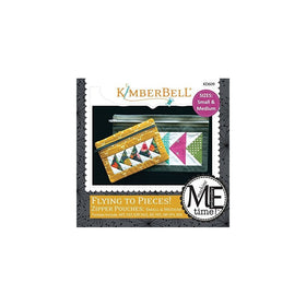 Kimberbell Flying to Pieces! Zipper Pouches: Small & Medium Machine Embroidery Design CD KD609