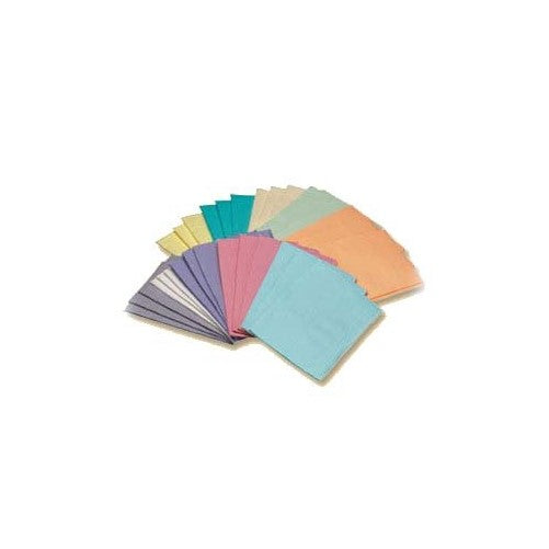 Medicom 8289 Dry-Back Dental Bibs, 2 Ply, Aqua (Pack of 500)