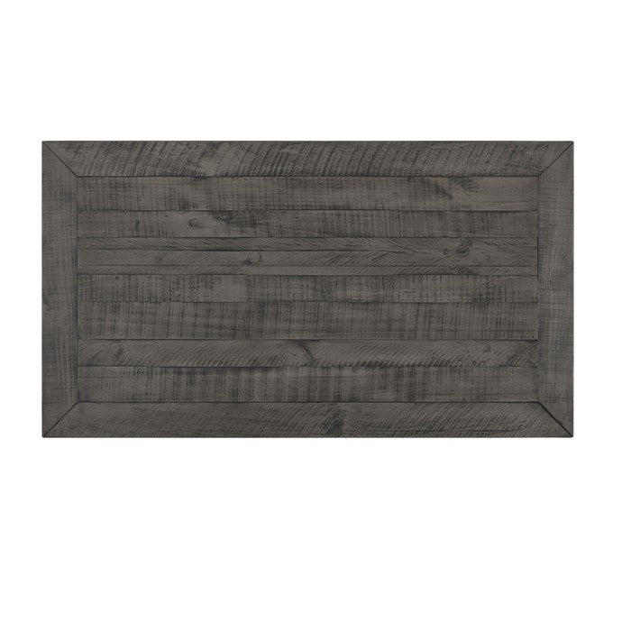 Coastal Rectangular Wooden Coffee Table with 2 Drawers, White and Gray