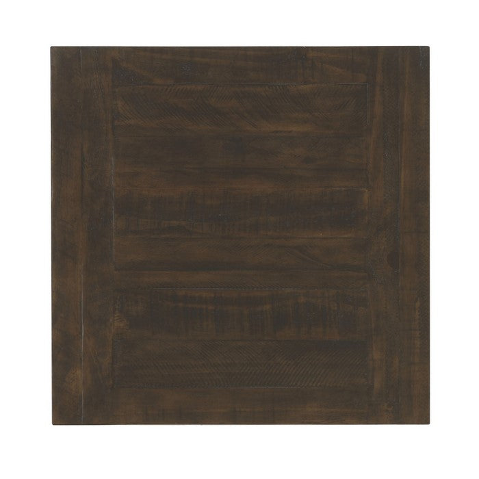 Rectangular Wooden End Table with 1 Drawer and 1 Open Shelf, Brown