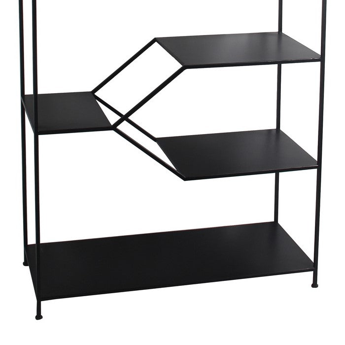Metal Bakers Rack with 7 Spacious Open Shelves, Black