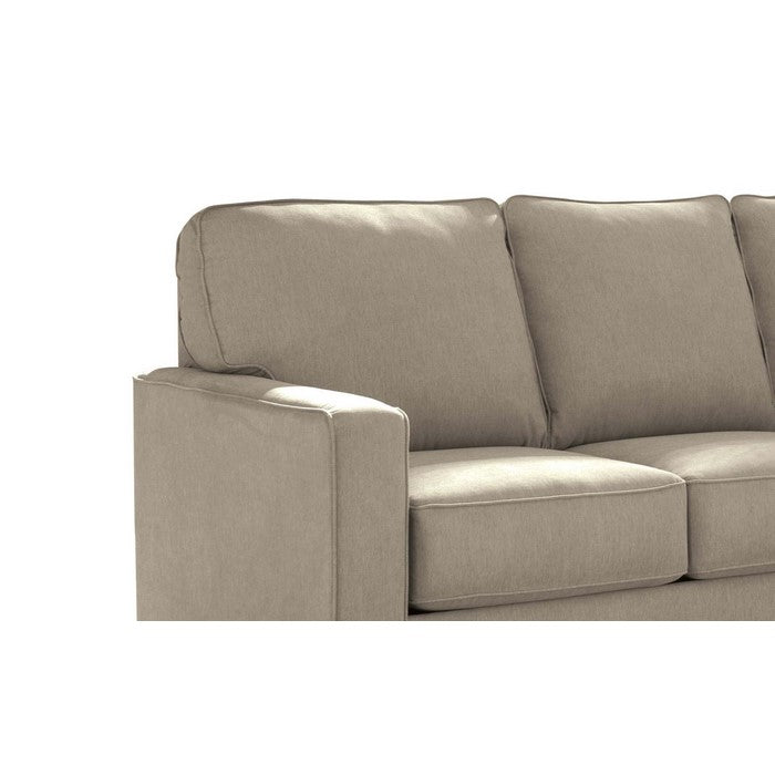 Fabric Upholstered Full Sofa Sleeper with Tapered legs, Beige