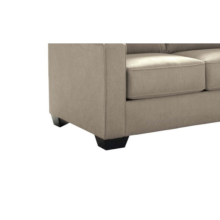 Fabric Upholstered Full Sofa Sleeper with Tapered legs, Beige