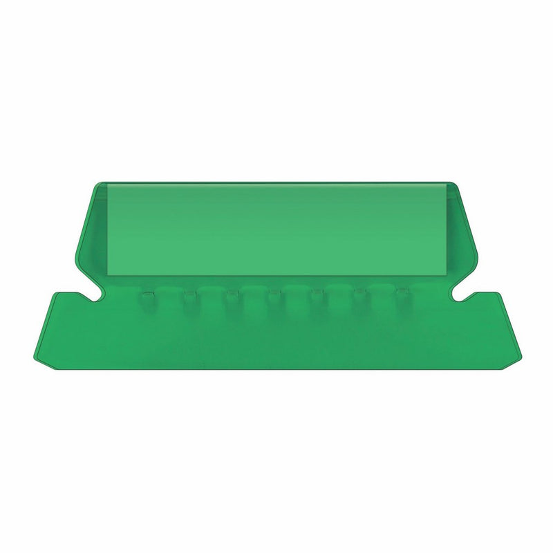 Pendaflex Hanging Folder Tabs, 2", Clear Green, 25 Tabs and Inserts per Pack (42 GRE)