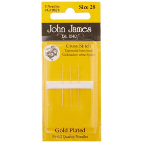 Colonial Needle Gold Tapestry Hand Needles-Size 28 3/Pkg