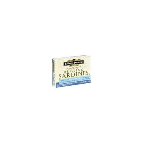 Crown Prince Brisling Sardines in Spring Water, 3.75 Ounce - 12 per case.