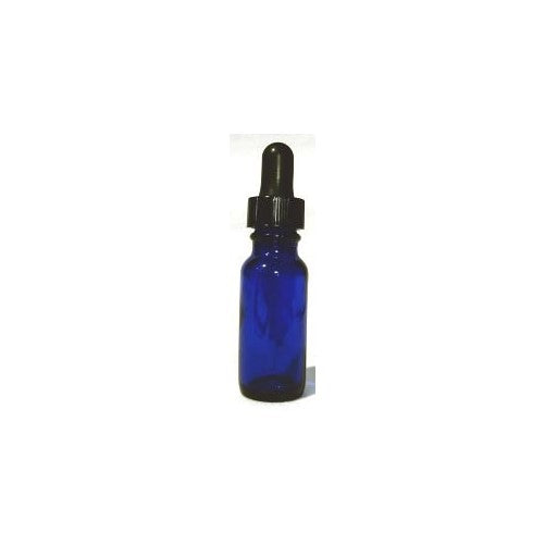 Cobalt Blue Dropper Bottles 1/2 Oz - 12 Per Package