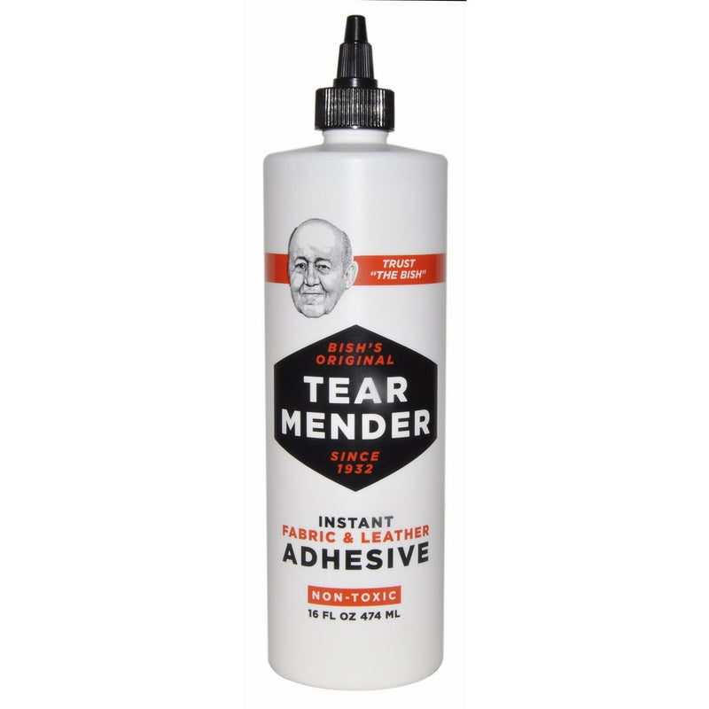 Tear Mender Instant Fabric and Leather Adhesive, 16 oz Bottle, TG-16