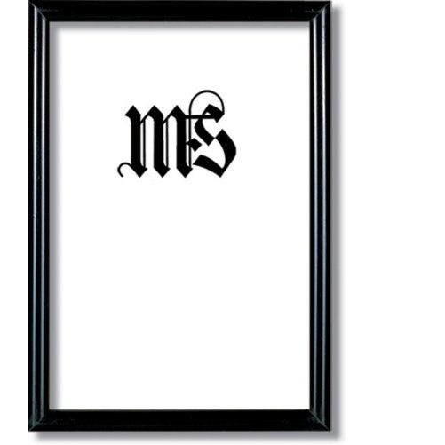 Imperial Frames 8 by 12-Inch/12 by 8-Inch Picture/Photo Frame, Round, Black Molding