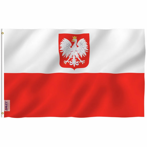 Poland "State/Ensign Eagle" Flag: 3x5 foot Poly