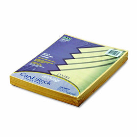 Pacon Card Stock, 8 1/2 inches by 11 inches, Ivory, 100 Sheets (101186)