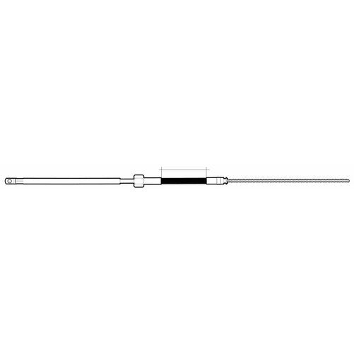 Uflex M66X09 Rotary Replacement Steering Cable, 9'
