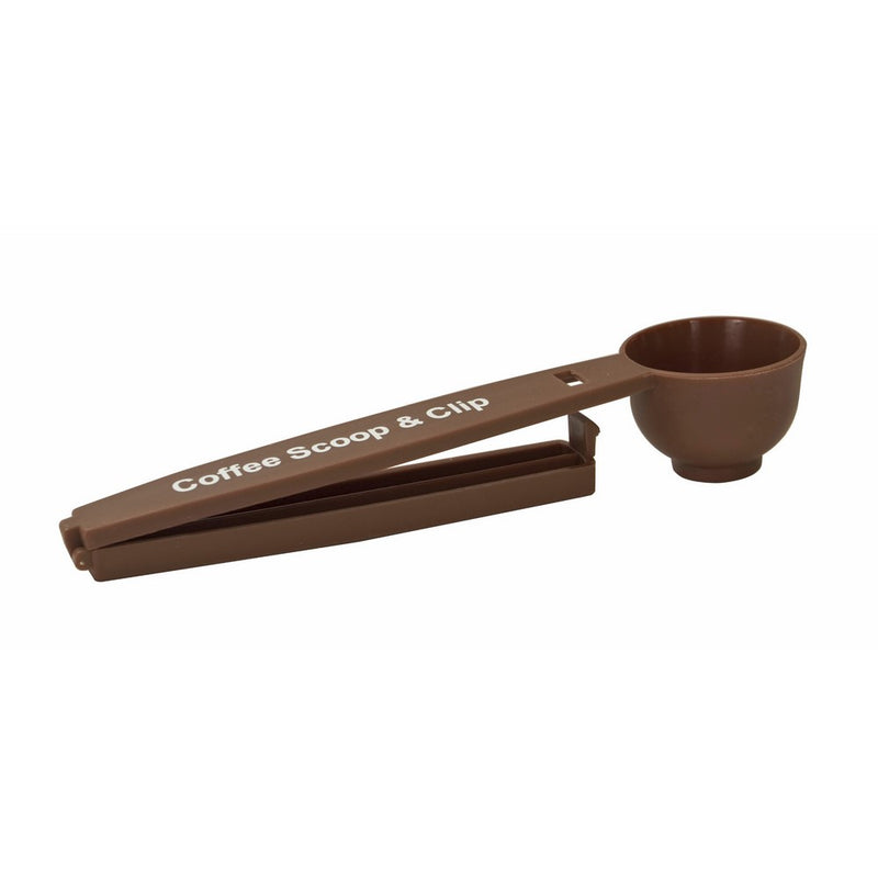 Evriholder Coffee Scoop and Clip, Brown