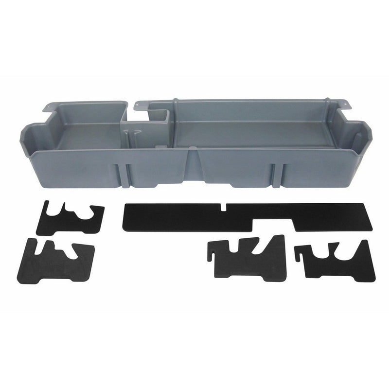 Du Ha Under Seat Storage Fits 07-17 Toyota Tundra Double Cab without Subwoofer, Dk Gray, Part #60052