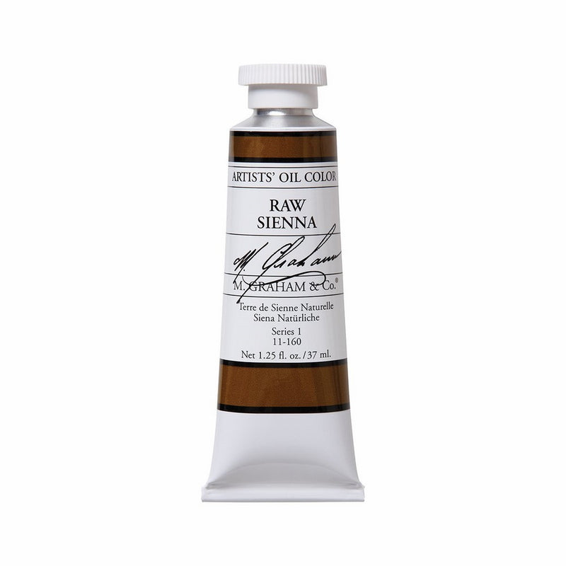 M. Graham Artist Oil Paint Raw Sienna 1.25oz/37ml Tube