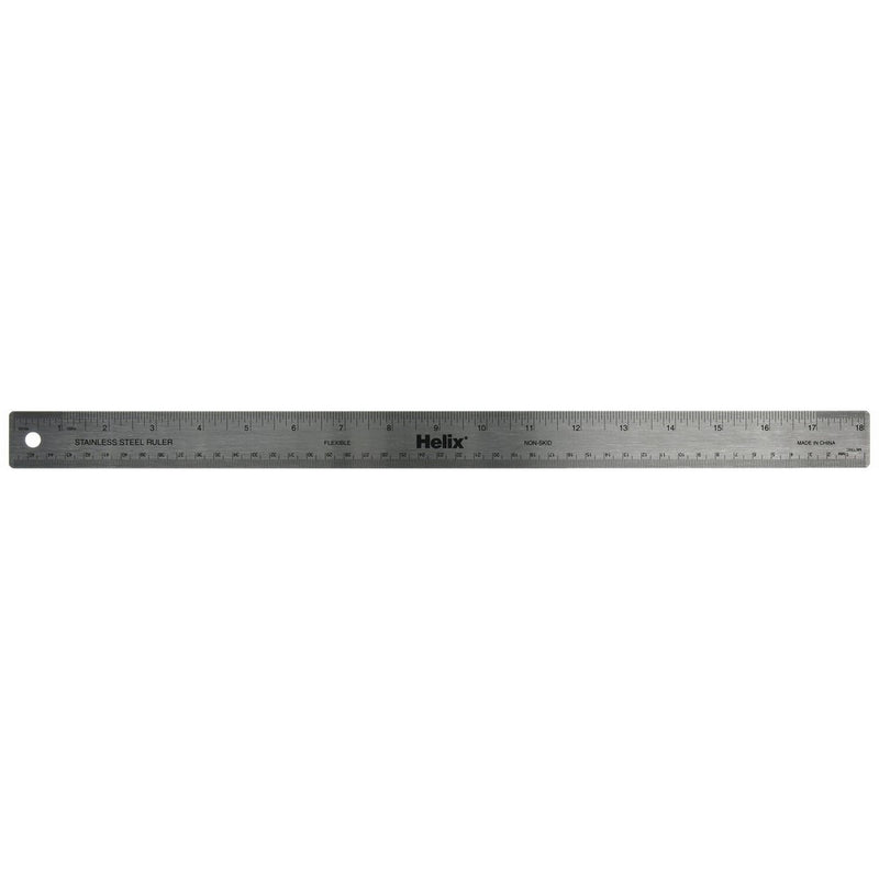 Helix Stainless Steel 18 Inch Ruler, 1 Ruler (13018)