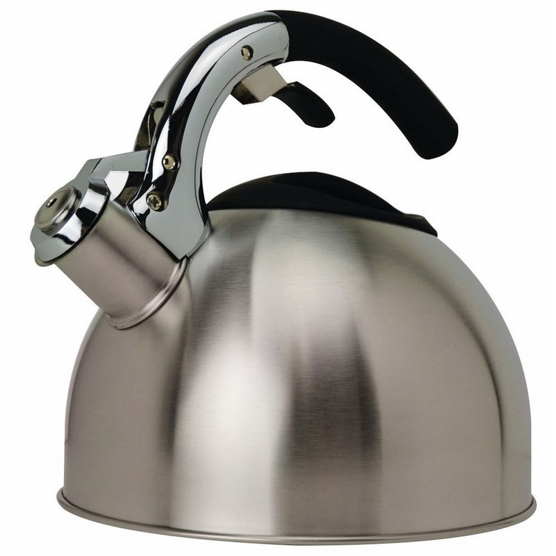 Primula Tea Kettle with Soft Grip Silicone Handle, Stainless Steel, 3-Quart