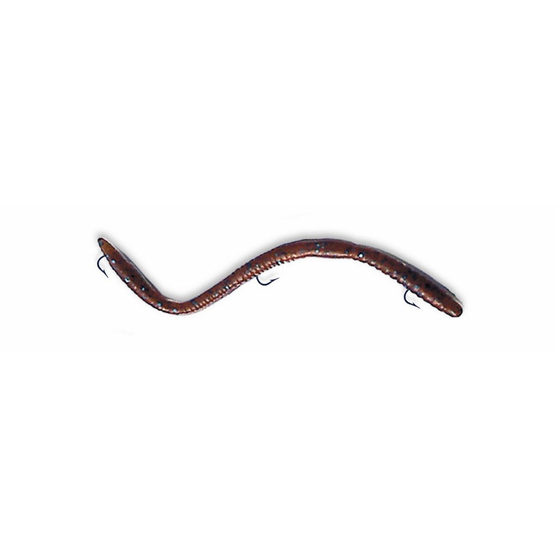 Ike-Con Weedless Worm Fishing Lure, 6-1/4-Inch, Blue Moccasin