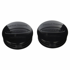 Smittybilt TA25 Black 3" Tubular Bumper Replacement End Cap, Pair