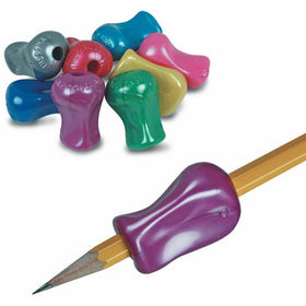 The Pencil Grip Metallic, Universal Ergonomic Training Gripper for Righties and Lefties, 6 Count Assorted Colors (TPG-11806)