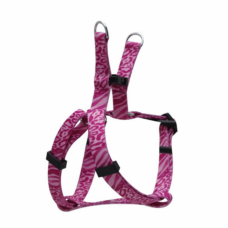 Dogit Style Adjustable Harness, Body 8 by 11-Inch, XX-Small, Jungle Fever, Pink