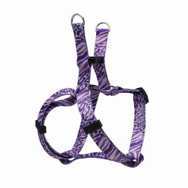 Dogit Style Adjustable Harness, Body 8 by 11-Inch, XX-Small, Jungle Fever, Purple