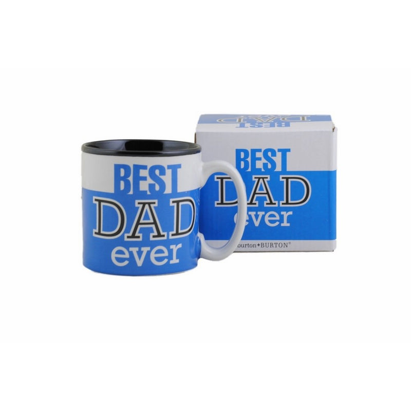Best Dad Ever 13Oz Coffee Mug Great for Fathers Day or Birthday (1, Blue)