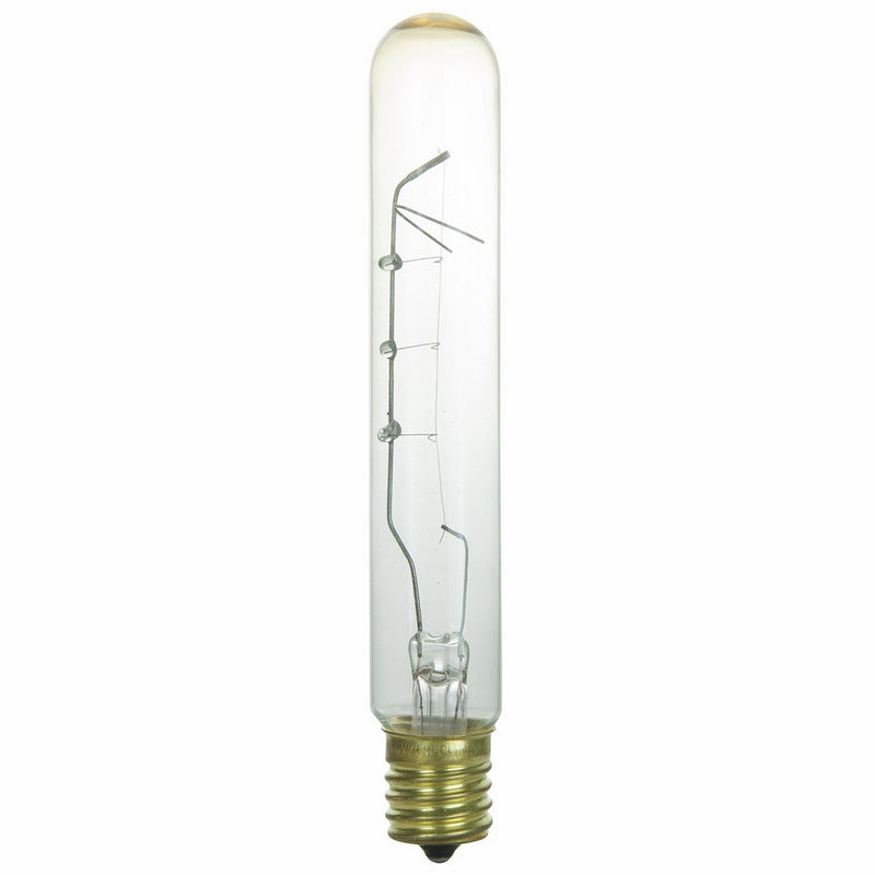 Sunlite 40T6.5/CL/N Incandescent 40-Watt, Intermediate Based, T6.5 Tublular Bulb, Clear