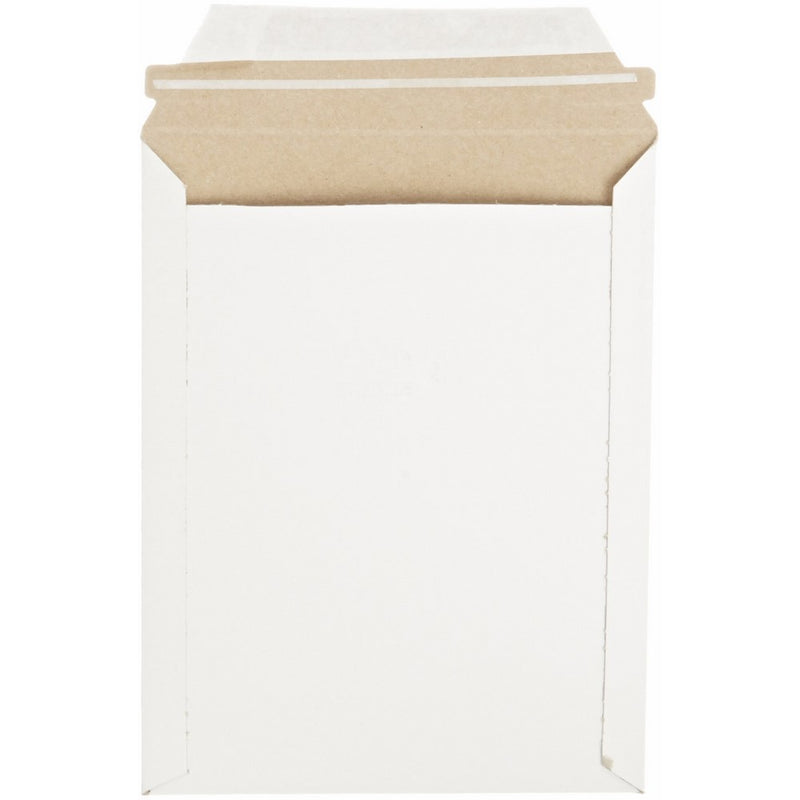 Pratt MJ-2 Self-Seal Stay Flat Mailer, White, 7" x 9" (Pack of 100)