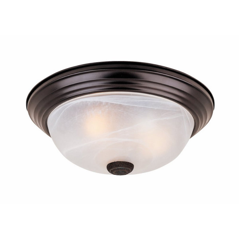 1257L-ORB-AL Flushmount Ceiling Light Oil Rubbed Bronze 3 Light 15" Fixture