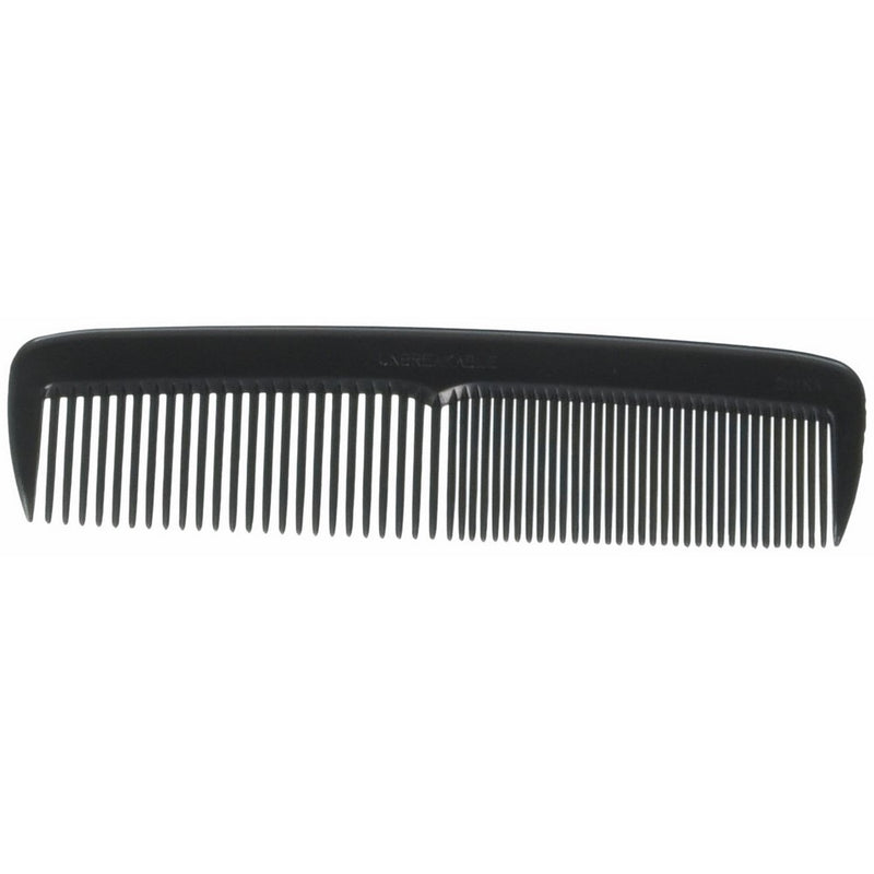 Hair Comb 5" Pocket Size Unbreakable, 72 Piece in a Jar, Black,