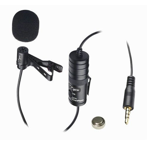 Vidpro XM-L Wired Lavalier microphone - 20' Audio Cable - Transducer type: Electret Condenser FOR Canon VIXIA HF R500 Camcorder