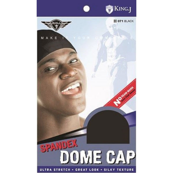 King. J Spandex Dome Cap - Black