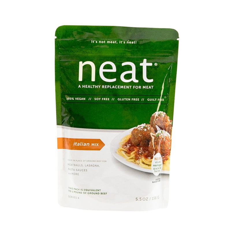 neat - Vegan - Italian Mix (5.5 oz.) - Non-GMO, Gluten-Free, Soy Free, Meat Substitute Mix