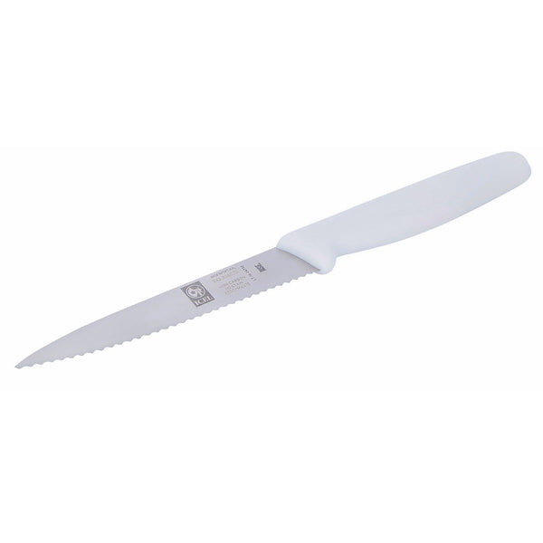 ICEL Cutlery 241306010 4" Serrated Paring Knife, White