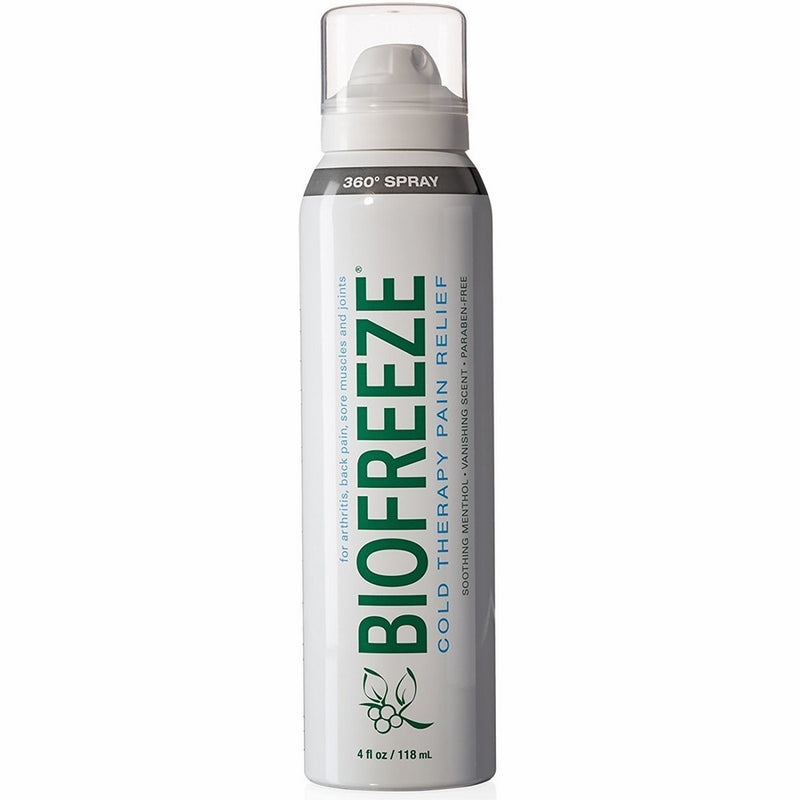 Bio Freeze Cold Therapy Pain Relief 360 Degree Spray, 4 Ounce