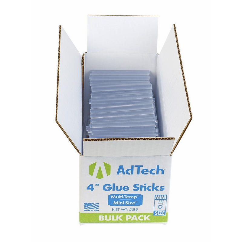 Adtech Multi-Temp Glue Sticks, 4 inch Mini Size, 5 Pound Box