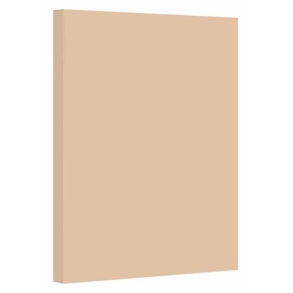 Color Card Stock Paper, 8.5" x 11", 50 Sheets Per Pack - Tan