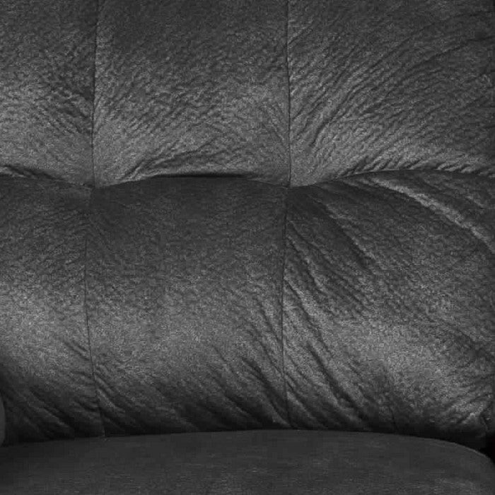 Fabric Upholstered Wooden Frame Loveseat with Pillow Top Arms,Charcoal Gray