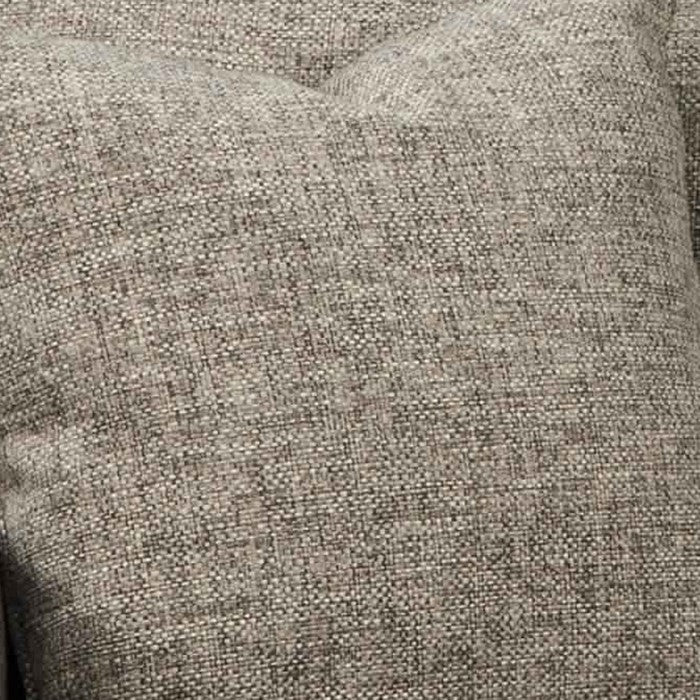 Fabric Upholstered Loveseat with Peg Legs, Gray and Brown