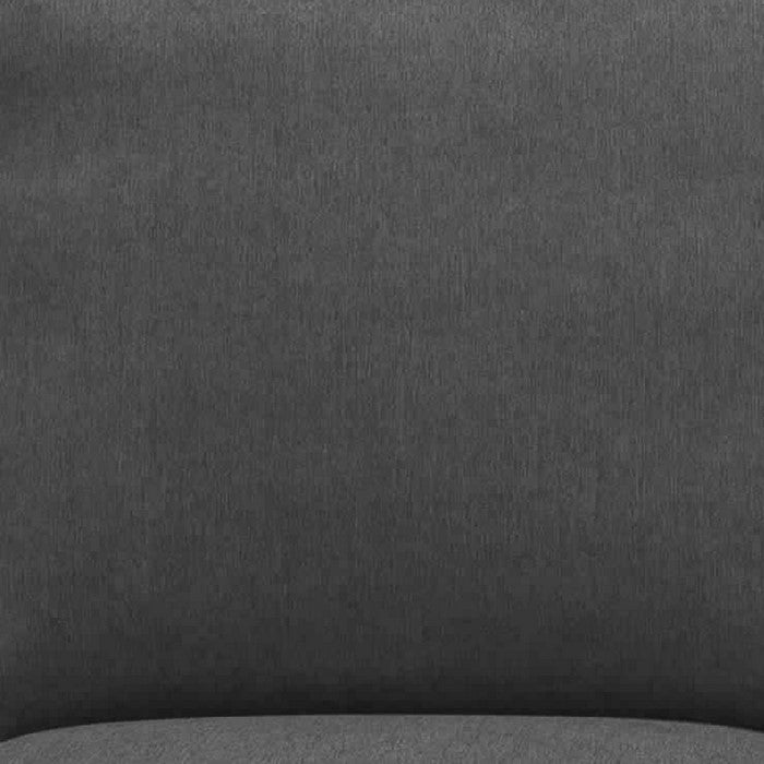 Upholstered Right Arm Facing Loveseat with Tapered legs, Charcoal Gray