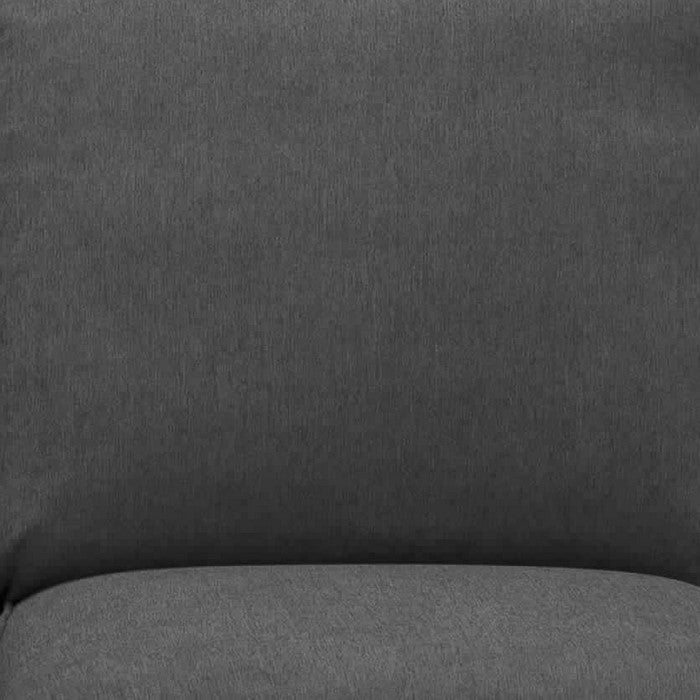 Upholstered Left Arm Facing Loveseat with Tapered legs, Charcoal Gray