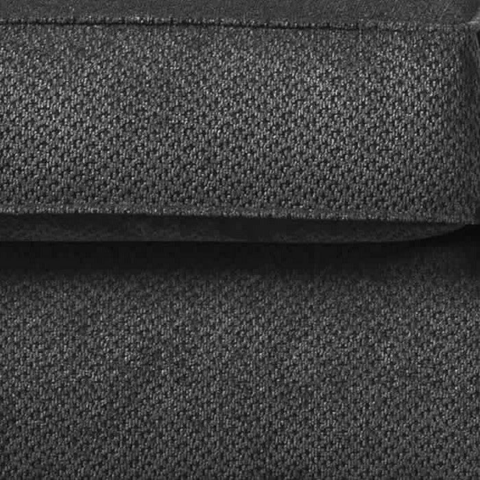 Textured Fabric Upholstered Loveseat with Sloped Armrest, Charcoal Gray