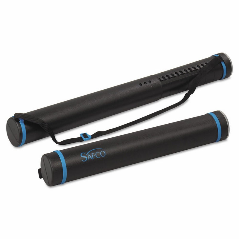 Safco 3053 Telescoping Document Tubes, 24 1/2 - 40l x 3 1/2dia, Black