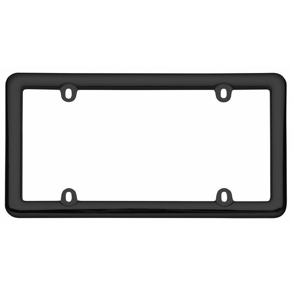 Cruiser Accessories 20640 Nouveau License Plate Frame, Black Plastic