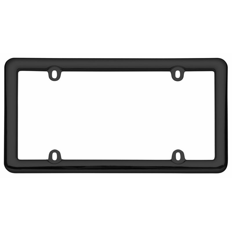 Cruiser Accessories 20640 Nouveau License Plate Frame, Black Plastic