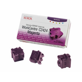 Genuine Xerox Magenta Solid Ink Sticks for the WorkCentre C2424 (3 per box), 108R00661