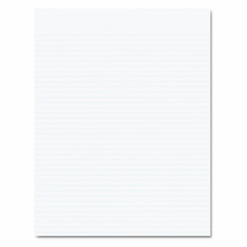 Ampad Evidence Recycled Glue Top 8-1/2 x 11 Pads, Narrow Rule, White, 50 Sheets Per Pad, 12 Pack (21-168)